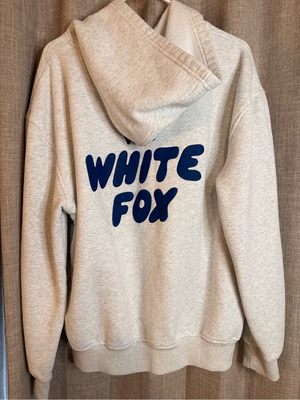 White Fox Boutique Vol. 3 Oversized Hoodie Heather Grey Blue S/M - Picture 5 of 7